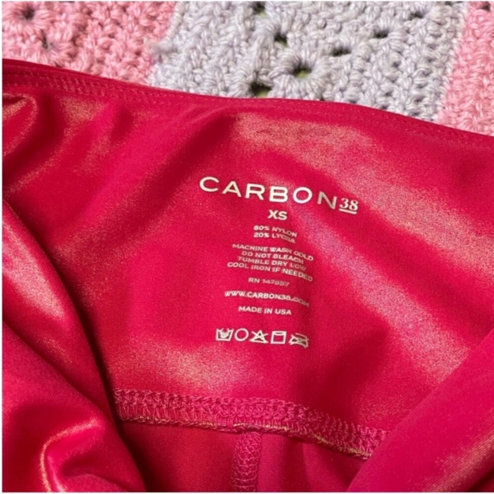 Carbon38 Pink Shimmer Leggings XS - Picture 5 of 5